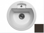 Мойка для кухни Miraggio Valencia Ø44,6 см кварцевый песок Mirastone шоколад 0001594