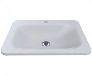 Раковина для ванной Miraggio California 61,4x45,6 см кварцевый песок Mirastone белый 0000389