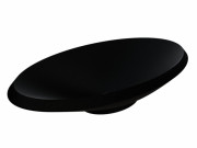 Раковина для ванной Miraggio Lex R 69х38 см кварцевый песок Mirastone черный 0000664