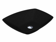 Раковина для ванної Miraggio Lex S 55,5х40 см кварцовий пісок Mirastone чорний 0000418