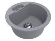 Мойка для кухни Miraggio Valencia Ø44,6 см кварцевый песок Mirastone stone gray 0000055