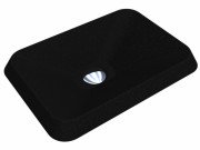 Раковина для ванної Miraggio Albena 44х31 см кварцовий пісок Mirastone чорний 0000374