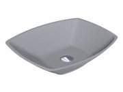 Раковина для ванної Miraggio Lex S 55,5х40 см. кварцовий пісок Mirastone сірий 0000419