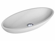 Раковина для ванной Miraggio Nice 59,5х29,7 см кварцевый песок Mirastone белый 0000431