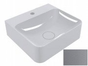 Раковина для ванної Miraggio Seed 43х39 см кварцовий пісок Mirastone сірий 0001498