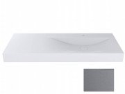 Раковина для ванної Miraggio Viola 1200 кварцовий пісок Mirastone сірий 0001504