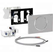 Кнопка смыва Geberit Sigma 10 питание от сети нержавеющая сталь матовая 115.863.SN.6