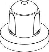 Рукоятка для шарового крана прихованого монтажу TECE TECEflex з декоративною розеткою 8780000