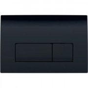 Кнопка змиву Geberit Delta50 подвійний змив пластик чорний глянсовий 115.119.DW.1