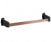 Тримач для рушників Sonia Luce 50 см латунь/акрилове скло чорний/коричневий 182558