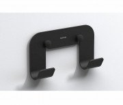 Крючок для ванной Sonia Quick двойной алюминий черный матовый 185276