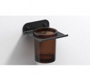 Тримач для склянки для зубних щіток Sonia Quick алюміній чорний матовий 185436