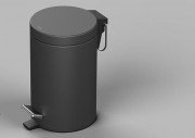 Ведро для мусора Sonia Contract-Hospitality 5 л с педалью нержавеющая сталь черный матовый 188208