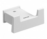 Гачок для ванної Sonia S-Cube подвійний латунь білий матовий 176359