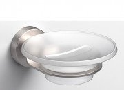 Мильниця для ванної Sonia Tecno Project підвісна латунь/скло матовий нікель 119431