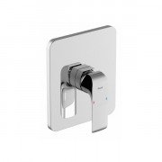 Смеситель для душа Ravak Flat встраиваемый однорычажный глянцевый хром X070124