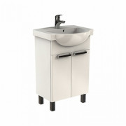 Тумба Koło Freja 50,6x67,1x32,6 см з раковиною 55х46 см білий глянець L79004000
