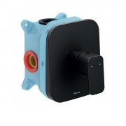 Смеситель для душа Ravak 10° Free black встраиваемый однорычажный черный матовый X070159