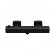 Термостат для душу Ravak 10° Free black двовентильний чорний матовий X070154