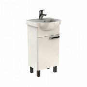 Тумба Koło Freja 40,5х28,6х67,1 см із раковиною 40х45 см білий глянець L79003000