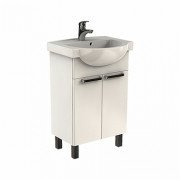 Тумба Koło Freja 50,6x67,1x32,6 см з раковиною 55х46 см білий глянець L79004000