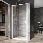 Душові двері Ravak Nexty NDOP2 100х195 см білий/білий/прозоре скло 03OA0101Z1