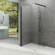 Душевая стенка Ravak Walk-In Wall 80х200 см профиль черный/прозрачное стекло GW9W40300Z1