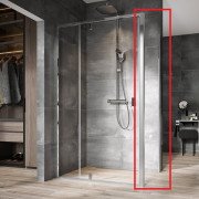 Душова бічна стінка Ravak Nexty NPSS 90х195 см полірований алюміній/прозоре скло 90O70C00Z1