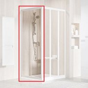 Душова бічна стінка Ravak Supernova APSS 75х198 см профіль білий/прозоре скло 940301R2Z1