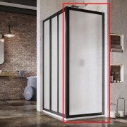 Душевая боковая стенка Ravak Supernova APSS 75х198 см профиль черный/пластик Pearl 940303R211