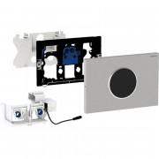 Кнопка смыва Geberit Sigma 10 питание от сети двойной смыв нержавеющая сталь матовая 115.906.SN.6