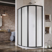 Душевой уголок Ravak Supernova SKCP4 80х80 см профиль черный/пластик Pearl 3114O30211