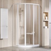 Душевой уголок Ravak Supernova SKCP4 80х80 см профиль белый/стекло Grape 3114O102ZG