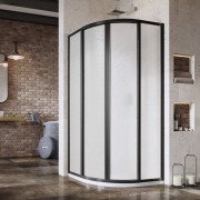 Душовий куточок Ravak Supernova SKCP4 80х80 см профіль чорний/пластик Pearl 3114O30211