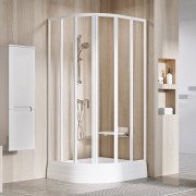 Душовий куточок Ravak Supernova SKKP6 80х80 см профіль білий/прозоре скло 3204O102Z1