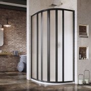 Душовий куточок Ravak Supernova SKKP6 90х90 см профіль чорний/скло Grape 3207O302ZG