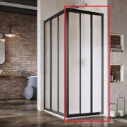 Душові двері Ravak Supernova ASRV3 75х198 см профіль чорний/скло 15V303R2ZG