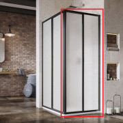 Душевые двери Ravak Supernova SRV2-S 75х195 см профиль черный/пластик Pearl 14V303O211