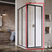 Душевые двери Ravak Supernova SRV2-S 80х195 см профиль черный/прозрачное стекло 14V403O2Z1