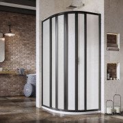 Душовий куточок Ravak Supernova SKKP6 80х80 см профіль чорний/пластик Pearl 3204O30211