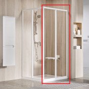 Душевые двери Ravak Supernova SRV2-S 75х195 см профиль белый/прозрачное стекло 14V301O2Z1