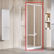 Душевые двери Ravak Supernova SRV2-S 80х195 см профиль белый/стекло Grape 14V401O2ZG