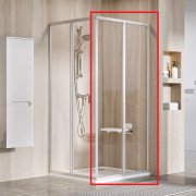 Душевые двери Ravak Supernova SRV2-S 80х195 см профиль сатин/прозрачное стекло 14V40UO2Z1