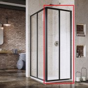 Душові двері Ravak Supernova SRV2-S 80х195 см профіль чорний/прозоре скло 14V403O2Z1