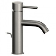 Змішувач для раковини Mariani Next одноважільний з донним клапаном нержавіюча сталь шліфована 39ANX.67