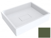 Раковина для ванной Miraggio Capri 49,4х39,5 см литой мрамор Miramarble оливково-зеленый матовый 0000288