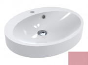 Раковина для ванної Miraggio Devon 55х44,9 см литий мармур Miramarble світло-рожевий 0000296