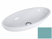 Раковина для ванної Miraggio Nice 59,5х29,7 см литої мармур Miramarble пастельно-бірюзовий 0000328