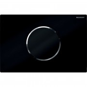 Кнопка смыва Geberit Sigma 10 питание от батареек двойной смыв пластик черный 115.908.KM.6