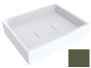 Раковина для ванної Miraggio Capri 49,4 х39,5 см литої мармур Miramarble оливково-зелений матовий 0000288